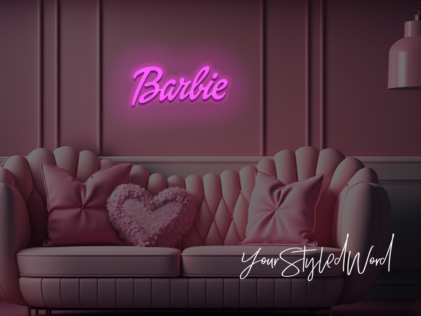 Barbie Portrait Neon LED Sign