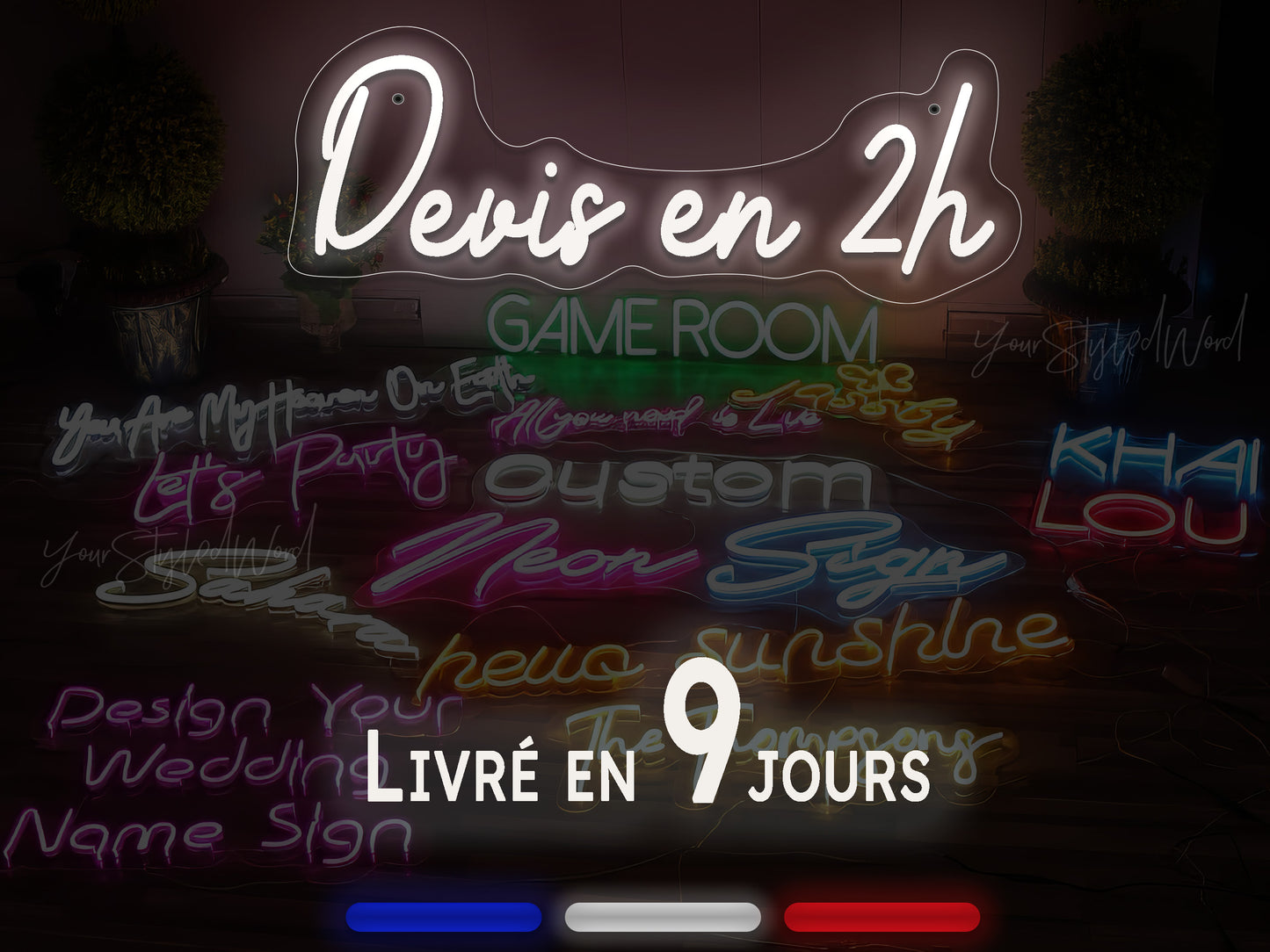 Enseignes Néon LED personnalisée | Projet 2025