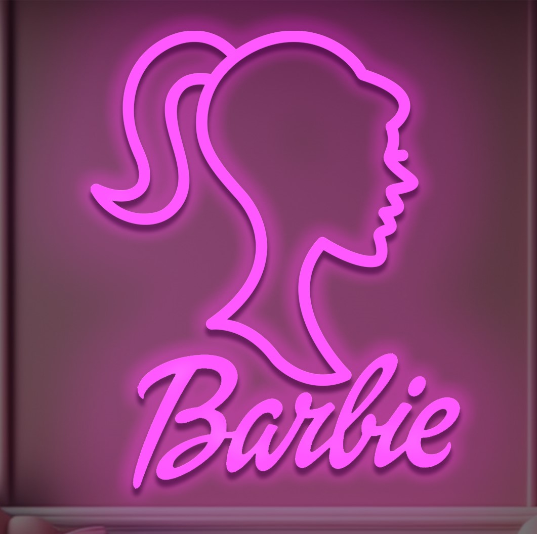 Barbie Portrait Neon LED Sign